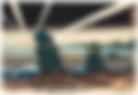 Futamigaura akebono no zu (View of dawn at the “Wedded Rocks,” Futamigaura) (preview)