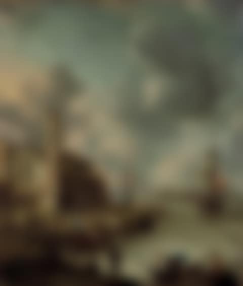 Dutch ships in an Italian harbor (preview)