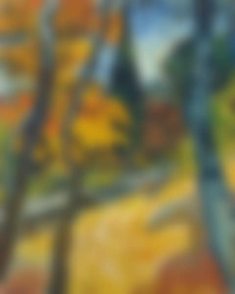 Arbres dans le jardin de l'asile (preview)