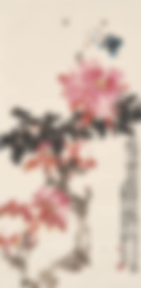 Peony, Butterflies and Bees (preview)