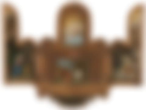 The Van Wittenhorst Triptych: the central panel, lower: The Adoration of the Shepherds; the central panel, upper: A herald angel; the wings: Virgin Annunciate; and the Angel of the Annunciation (preview)