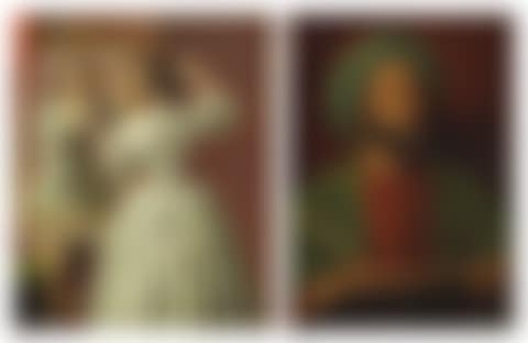 Dressed for a ball (recto); and A scribe (verso) (preview)