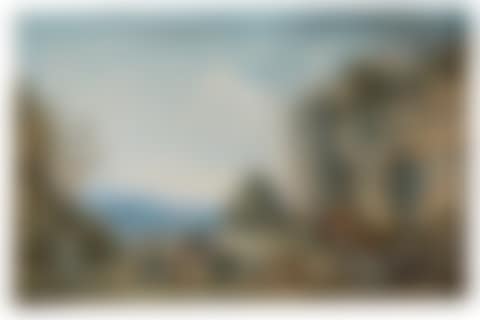 View of Ephesus, with the Gate of Persecution in ruins (preview)