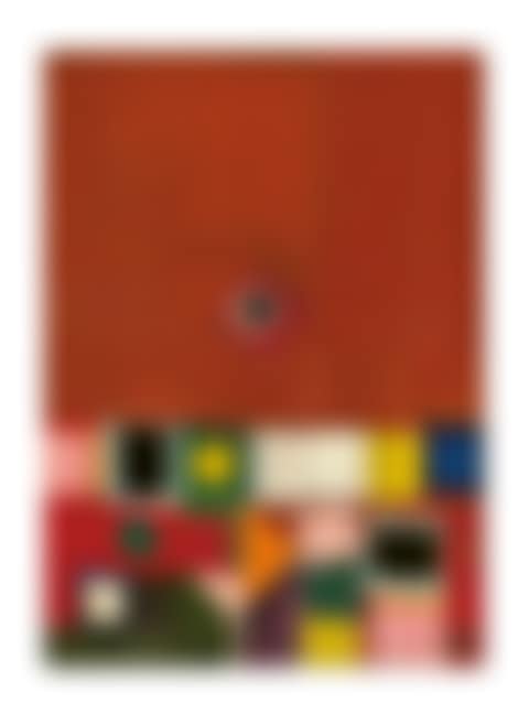 Abstract in Indian Red, Crimson, Blue, Yellow, Green, Pink and Orange (preview)