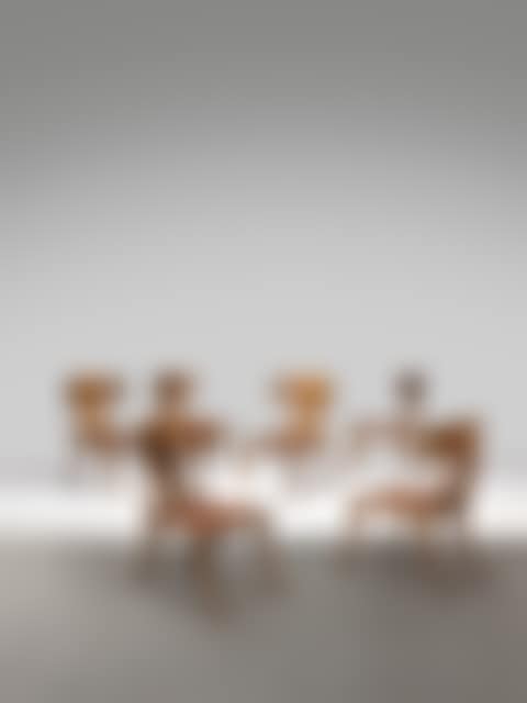 A SET OF SIX 'KLISMOS' CHAIRS (preview)