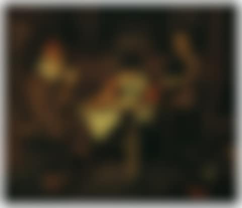 An interior with figures eating and drinking (preview)