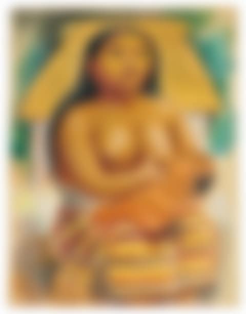 Mayan Woman / Portrait of a Thai Dancer (double-sided work) (preview)
