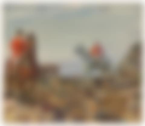 Huntsmen with hounds, Zennor Hill, Cornwall (preview)