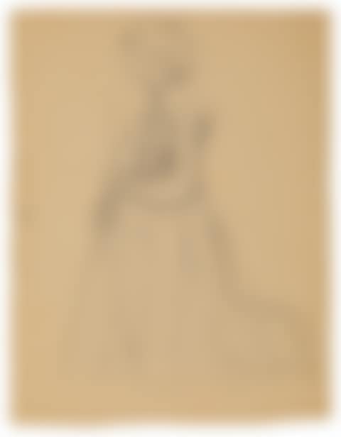 Young woman in Breton costume, kneeling (preview)