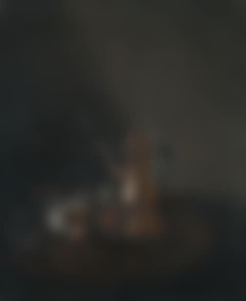 STILL LIFE OF A SILVER TEAPOT AND CUPS (preview)
