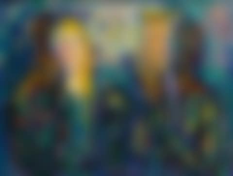 "TWO FIGURES AND MASKS", COMPOSITION #3 (preview)