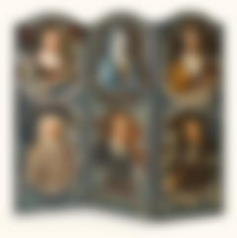 A three-fold painted canvas screen (preview)