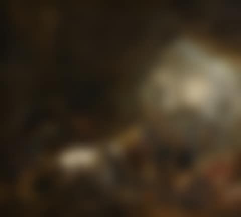 A grotto with travellers unloading a wagon, a gypsy fortune-teller, a blacksmith and other figures (preview)