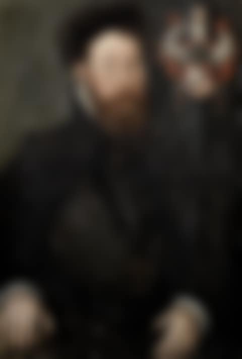 Portrait of a gentleman, half-length, in black (preview)