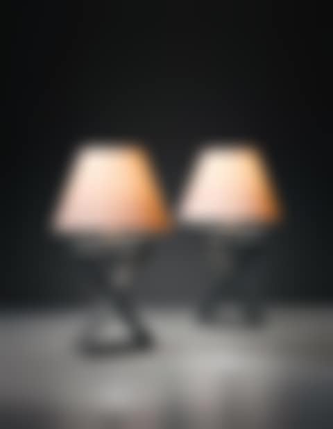 Pair of "X" table lamps, from the Hotel Horizonte, Mar del Plata (preview)