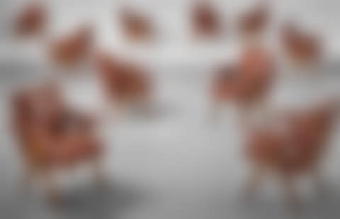 Set of ten 'Committee' armchairs, model no. PJ-SI-30-A, designed for the High Court, the Assembly and Punjab University administrative buildings, Chandigarh (preview)