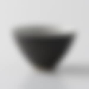 Brown glazed small bowl decorated with lines (preview)