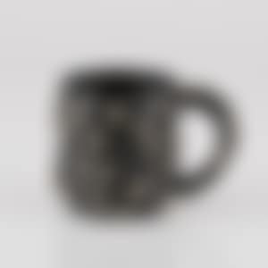 Black-slipped Gold-drop bowl with handle (preview)