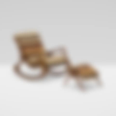 Sculpted rocking chair and ottoman (preview)