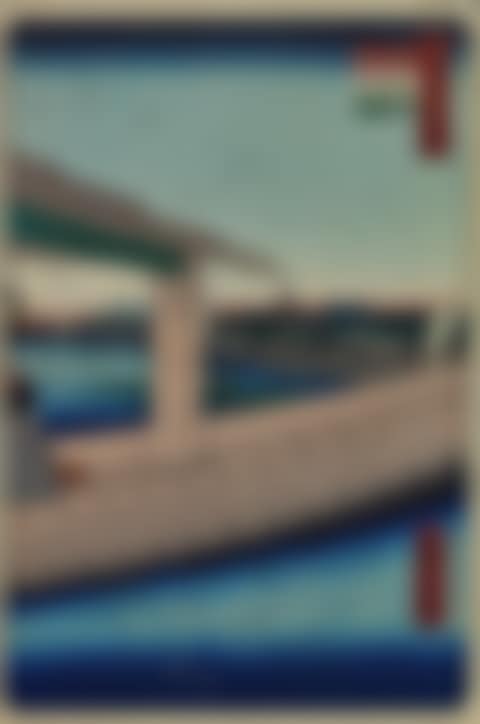 DISTANT VIEW OF KINRYÛZAN TEMPLE AND AZUMA BRIDGE (AZUMABASHI KINRYÛZAN ENBÔ) (preview)
