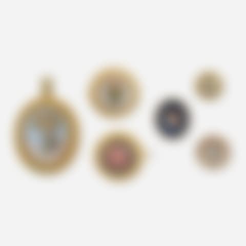 mosaic brooches, collection of six (preview)