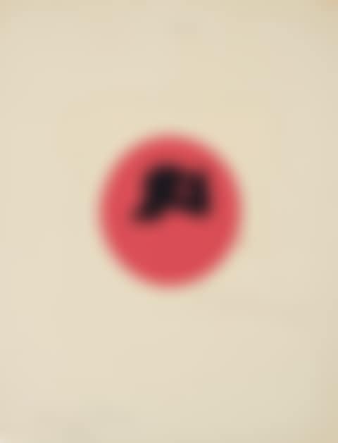 Soleil recerclé (cercle fond rouge) (preview)