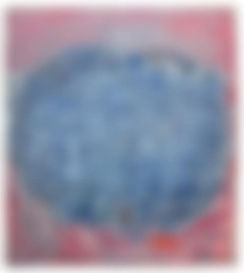 Forme bleue sur fond rose (preview)