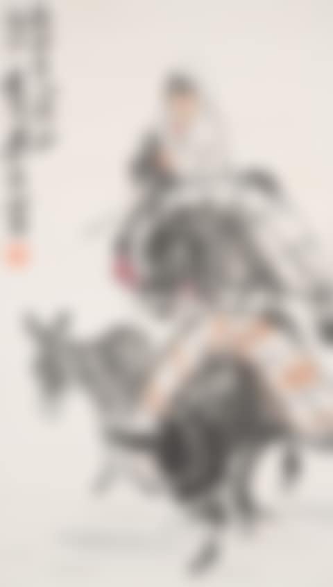 Girl Herding Donkeys (preview)