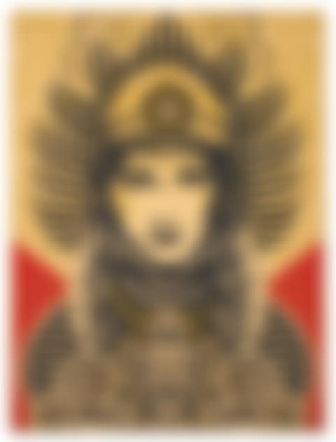 Peace Goddess on Wood (preview)