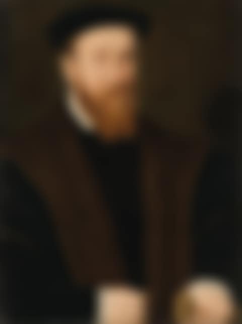 Portrait of Sir John Cheke (1514-1577), half-length, in a black doublet and fur-trimmed coat (preview)