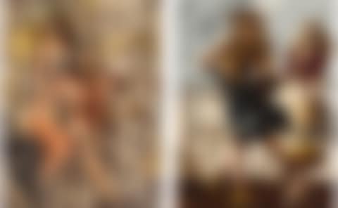 Carousel and Girls on a Boardwalk: A Double-Sided Work (preview)