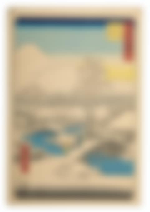 Numazu Ashigarayama fuji yuki bare (Mount Fuji and Mount Ashigara from Numazu in clear weather after snow) (preview)