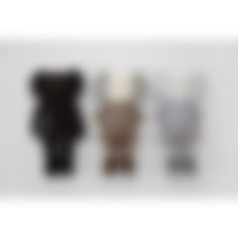 Three Works: COMPANION Plushes (i) (Grey); (ii) (Brown); (iii) (Black) (preview)