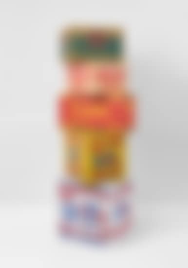 Five works (inspired by Andy Warhol): (i) Brillo Soap Pads Box II-P; (ii) Del Monte Box (Peach Halves); (iii) Heinz Tomato Ketchup Box II-P; (iv) Campbell’s Tomato Juice Box II-P; (v) Brillo Box (3 Cents Off) II-P (preview)