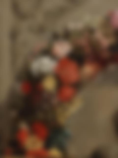 A garland of poppies, tulips and other flowers before a stone cartouche (preview)