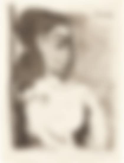 Buste de femme au corsage blanc (Jacqueline de profil) (Bust of a Woman with White Bodice, Jacqueline in Profile) (preview)
