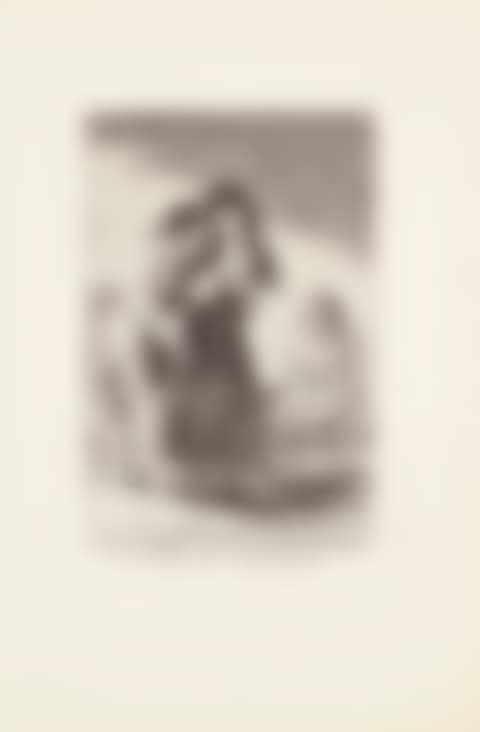 Even thus he cannot make her out (Ni asi la distinguee)  Plate 7 from: Los Caprichos (preview)
