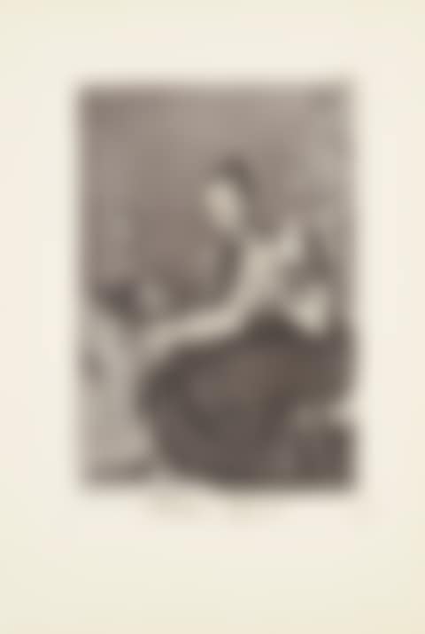 They spin finely (Hilan Delgado) Plate 44 from: Los Caprichos (preview)