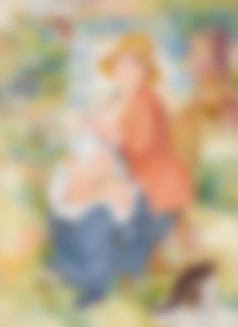 Jeune femme allaitant son enfant–Madame Renoir et son fils Pierre (preview)