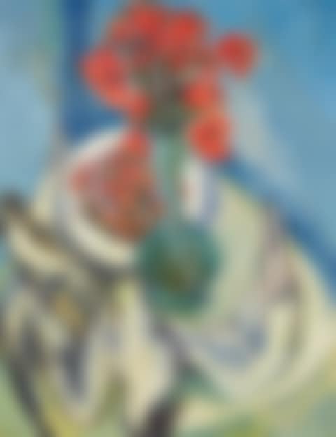 Stilleben mit Möven, Mohn und Erdbeeren (preview)