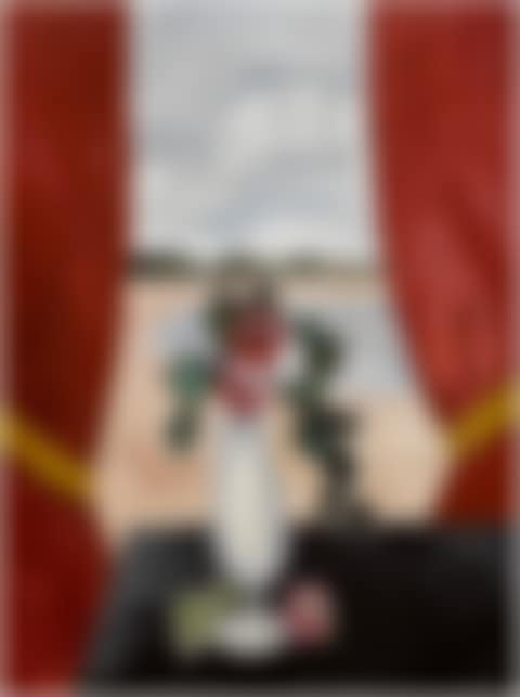 Red Camellias in a Vase (preview)