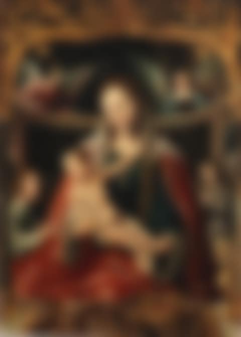 The Madonna and Child enthroned flanked by angels (preview)