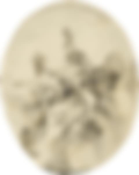 Bacchus seated in clouds with putti (preview)
