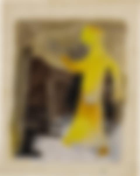 Untitled (Yellow figure with Donkey)  (preview)