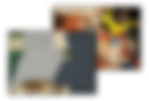 Dining Scene (Two Greys) with Disruption at Source (Red, Yellow, Blue) (preview)