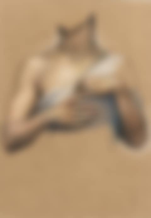 A study of shoulders and arms for a figure in St Christina Giving her Father's Jewels to the Poor (preview)