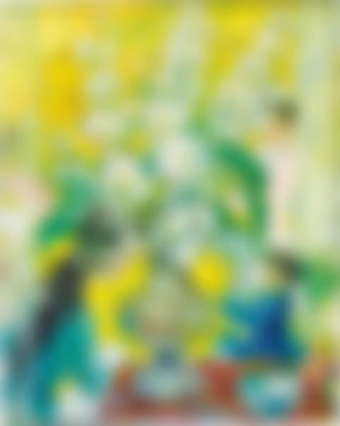 Femme, enfants et fleurs (Woman, children and flowers)  (preview)