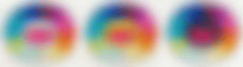 Three Works: Multicolour Double Face (i) (White); (ii) (Yellow); (iii) (Black) (preview)