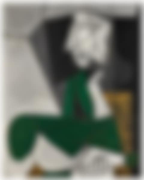 Femme assise en costume vert (preview)