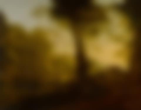 Italianate landscape at sunset, with travelers on a country road (preview)
